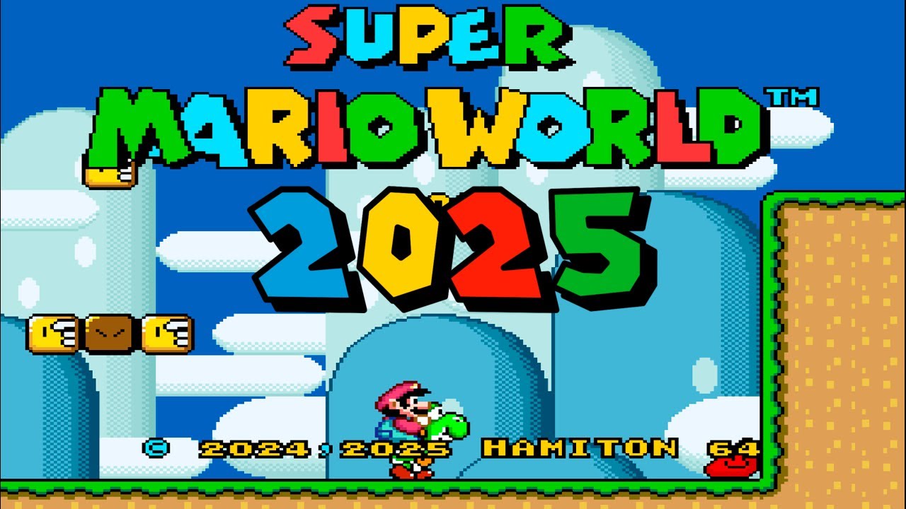 Super Mario World 2025 100% 96⭐️Com Novos Poderes e Fases Incríveis