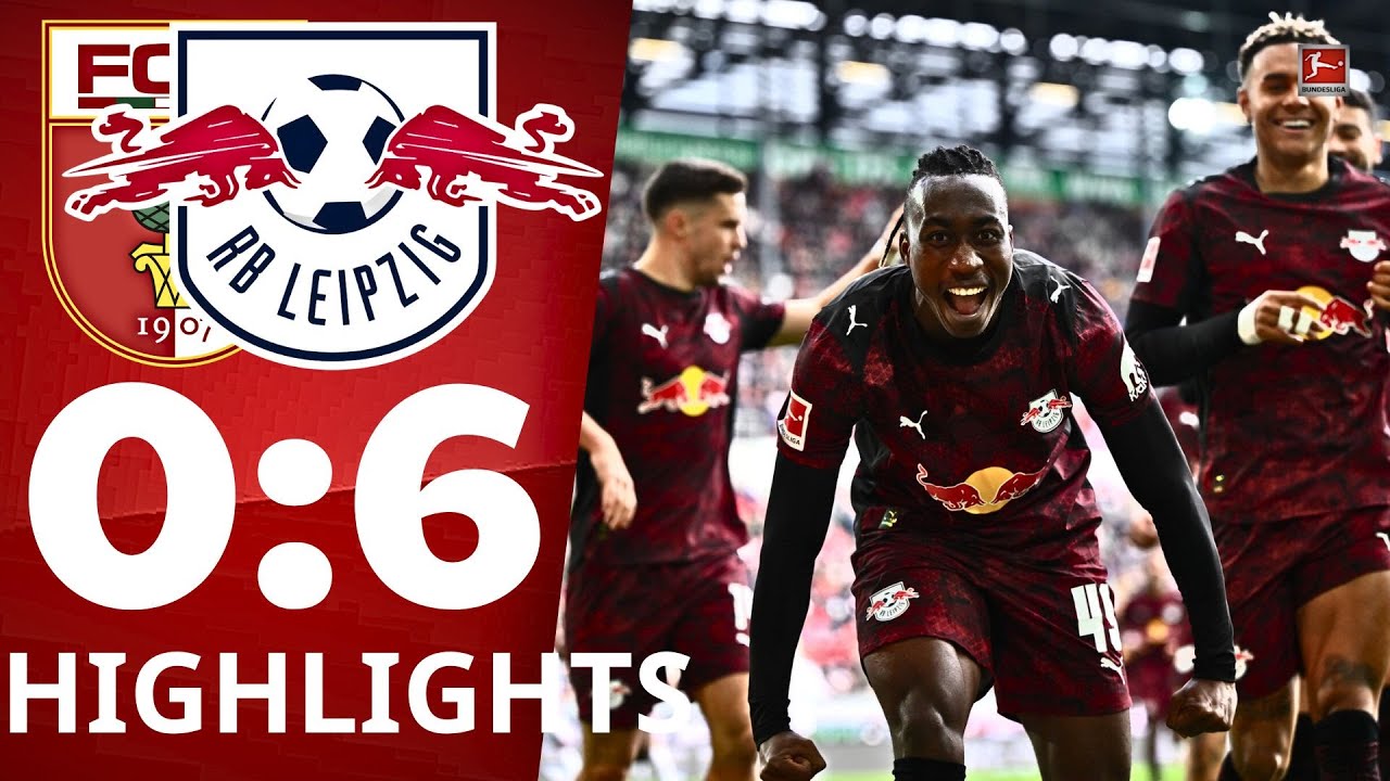 FC Augsburg - RB Leipzig | 0:6 | Highlights | Bundesliga, 8. Spieltag 2025/26