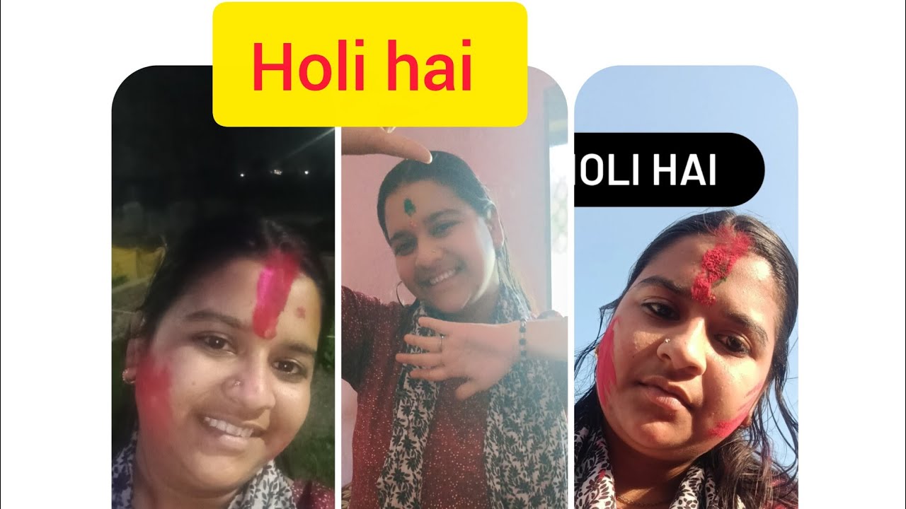Holi hai ❤️.  Uttrakhand ki Holi 😊🙂 ,   pahadon ki Holi  aaj hamare ghar mein 🥰