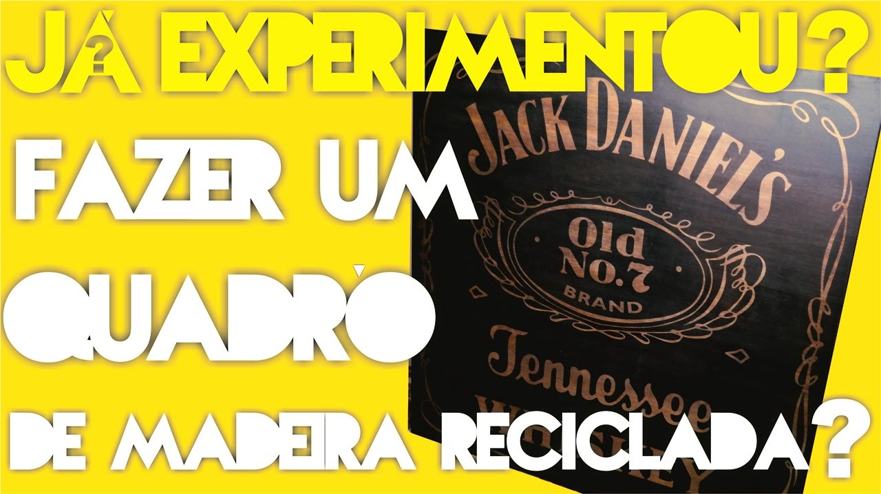 🔴 Fazendo quadro de madeira reciclada - DIY