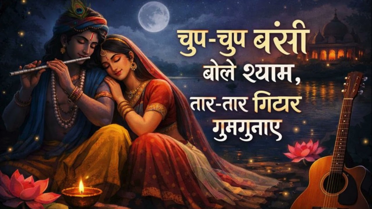 💙✨A soulful Radha–Krishna bhajan filled with divine love, leela & devotion 🌸Radhe Radhe 🎶
