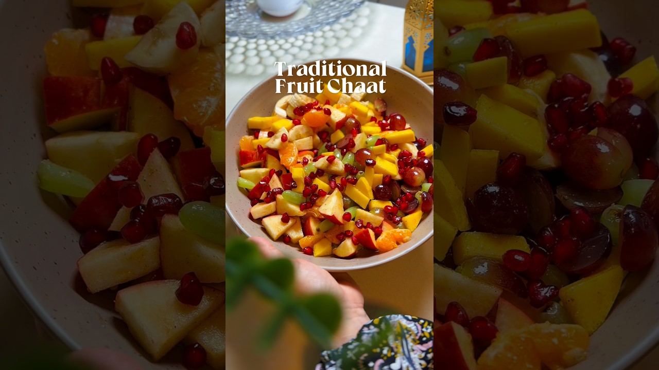 🌙 Authentic Ramadan Fruit Chaat With A Twist #ramadan #kraftedkitchen #fruitchaat #iftar #shorts