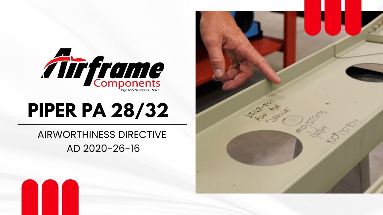 Piper PA28/32 Airworthiness Directive AD 2020-26-16