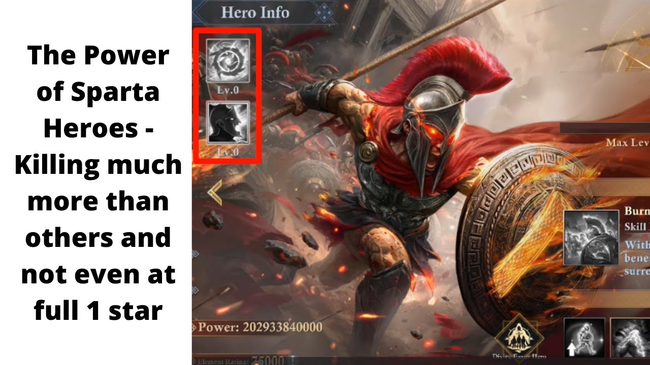 The power of Sparta Heroes - Killing much more than others not even at max 1 star | King of Avalon