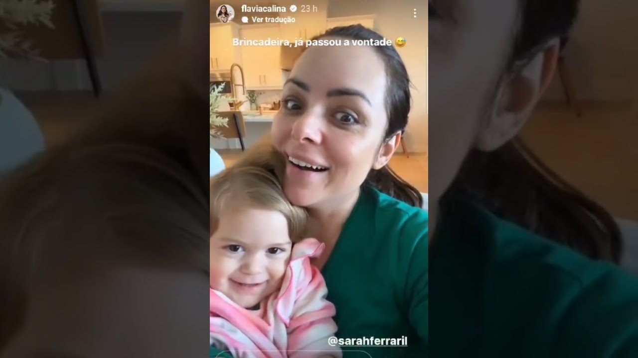 FLÁVIA CALINA PENSANDO EM TER MAIS DOIS FILHOS