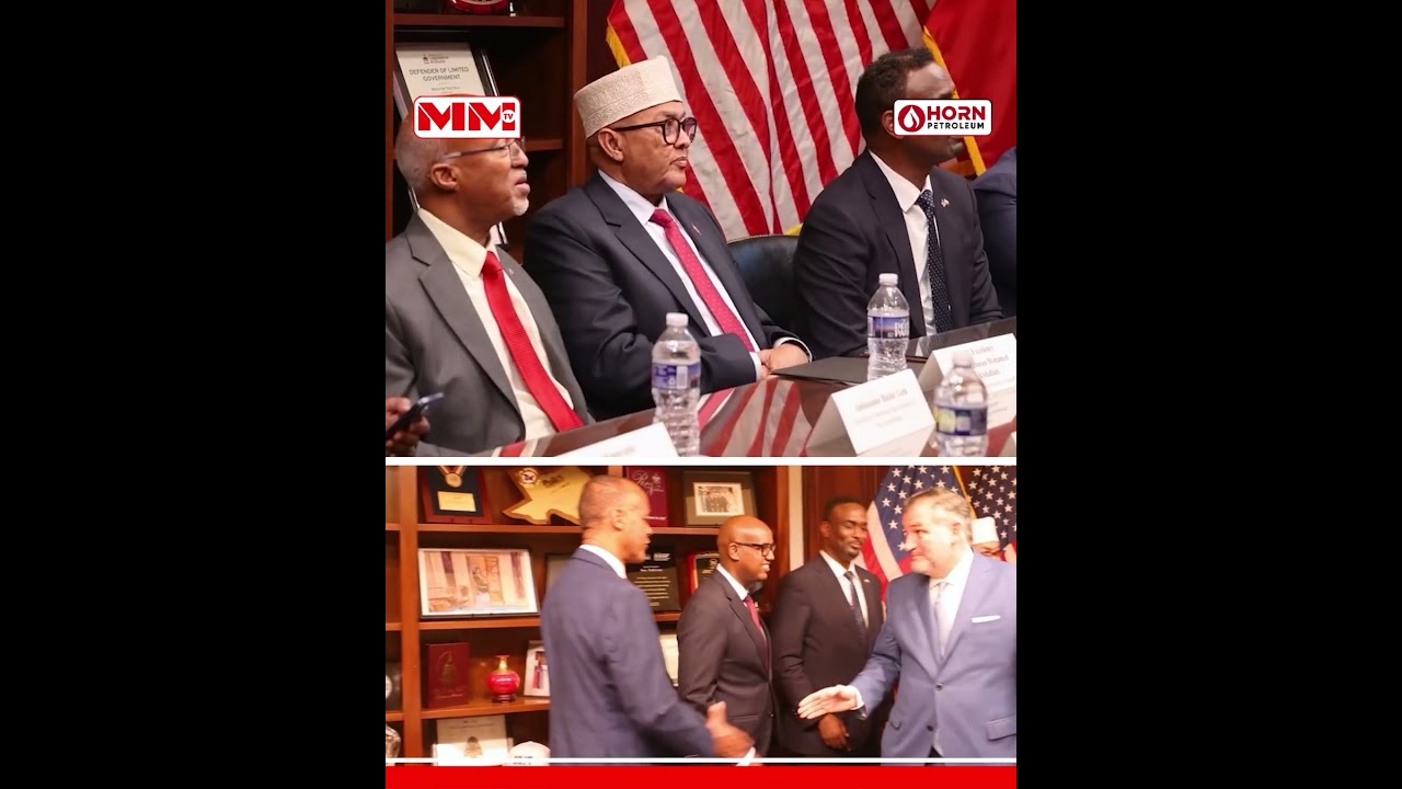 Madaxweynaha Somaliland iyo Senator Ted Cruz oo kulmay.