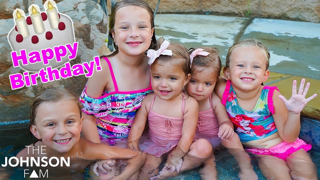 BIRTHDAY POOL PARTY! 🎂 Teaching TWINS Taytum and Oakley How To Swim!