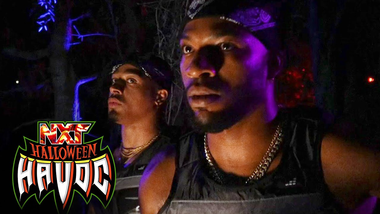 Lumis & Gargano welcome Hayes & Williams to haunted open house: WWE NXT, Oct. 26, 2021