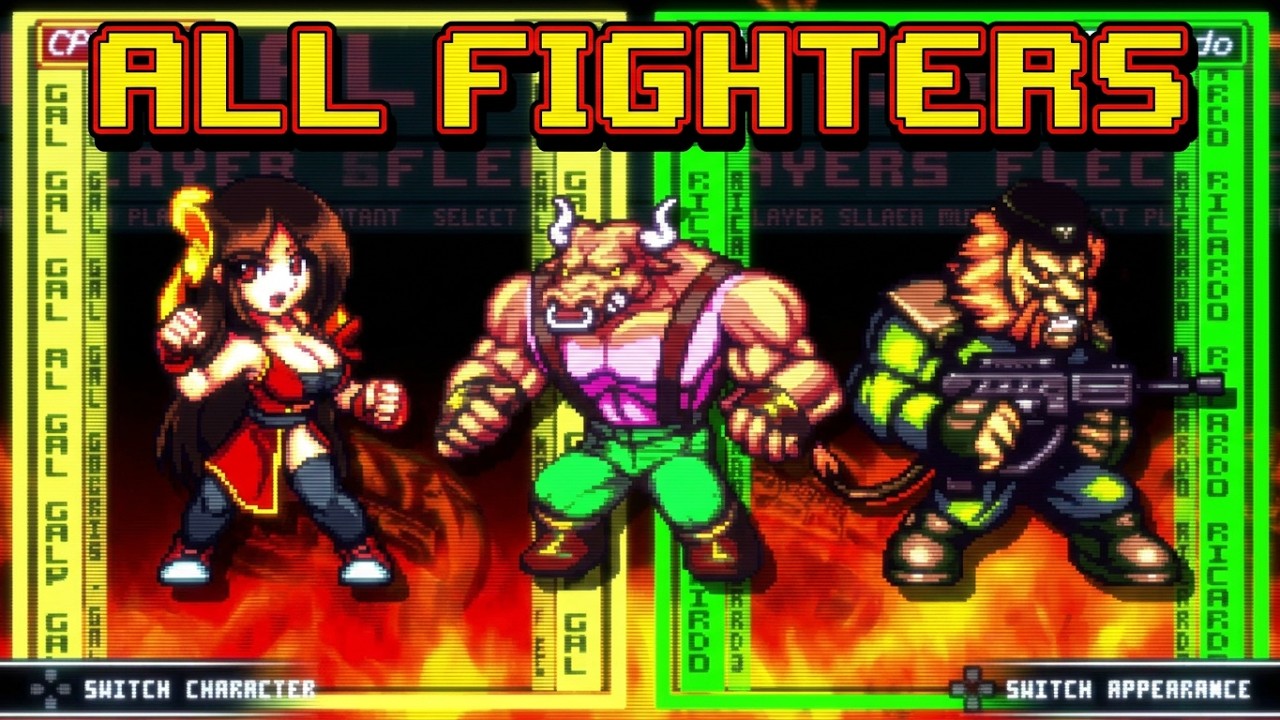 Fight'N Rage Все персонажи [PS4]