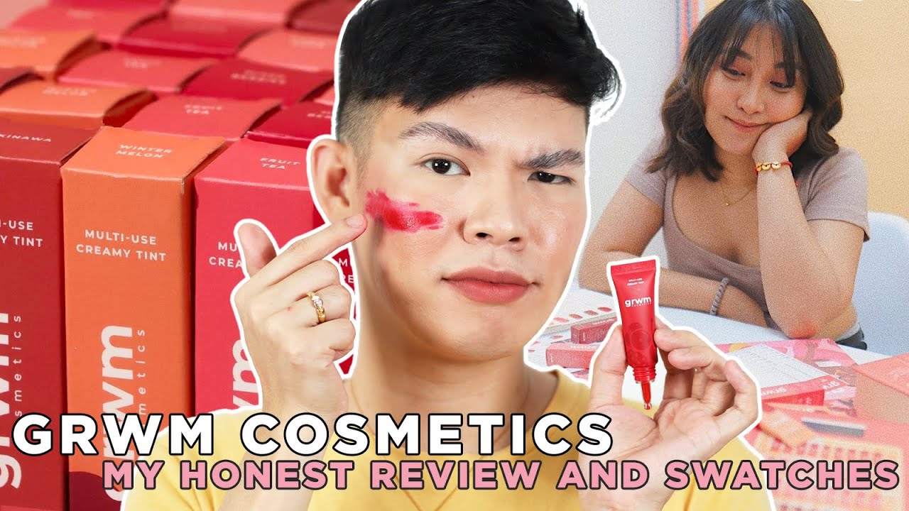 HMMM... GRWM COSMETICS BY MAE LAYUG MILK TINT REVIEW & SWATCHES! OKAY BA FOR OILY SKIN? (ALL SHADES)
