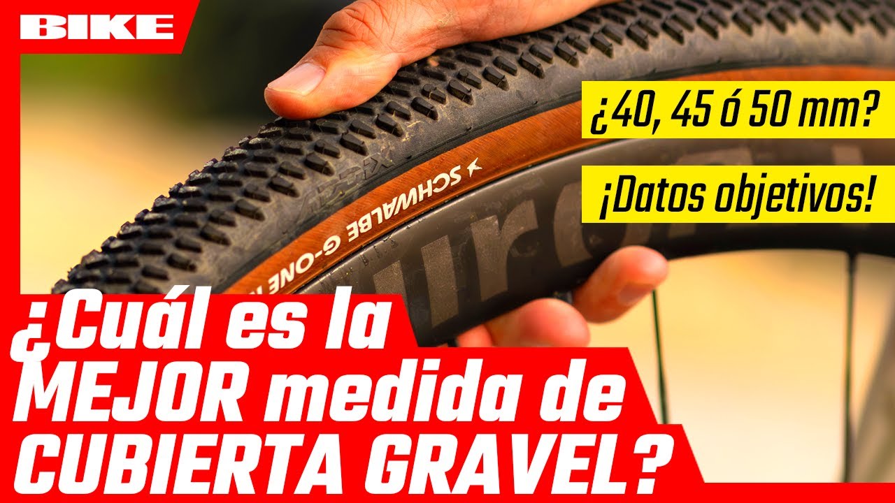 ¿Qué neumático es más rápido en gravel? ¿40, 45 ó 50 mm?