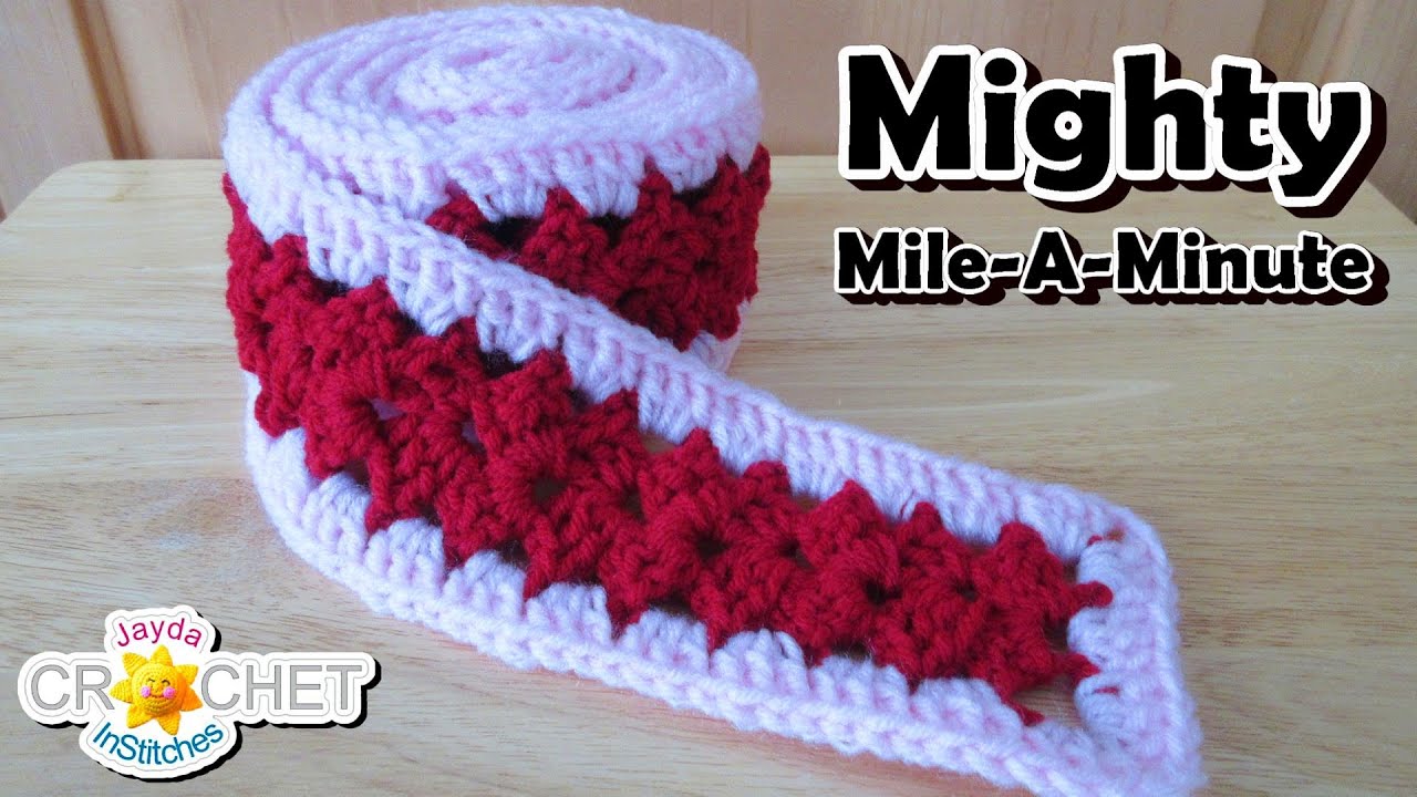 Mighty Mile-A-Minute Crochet Calendar Blanket - January 2021 - Split Shell Stitch