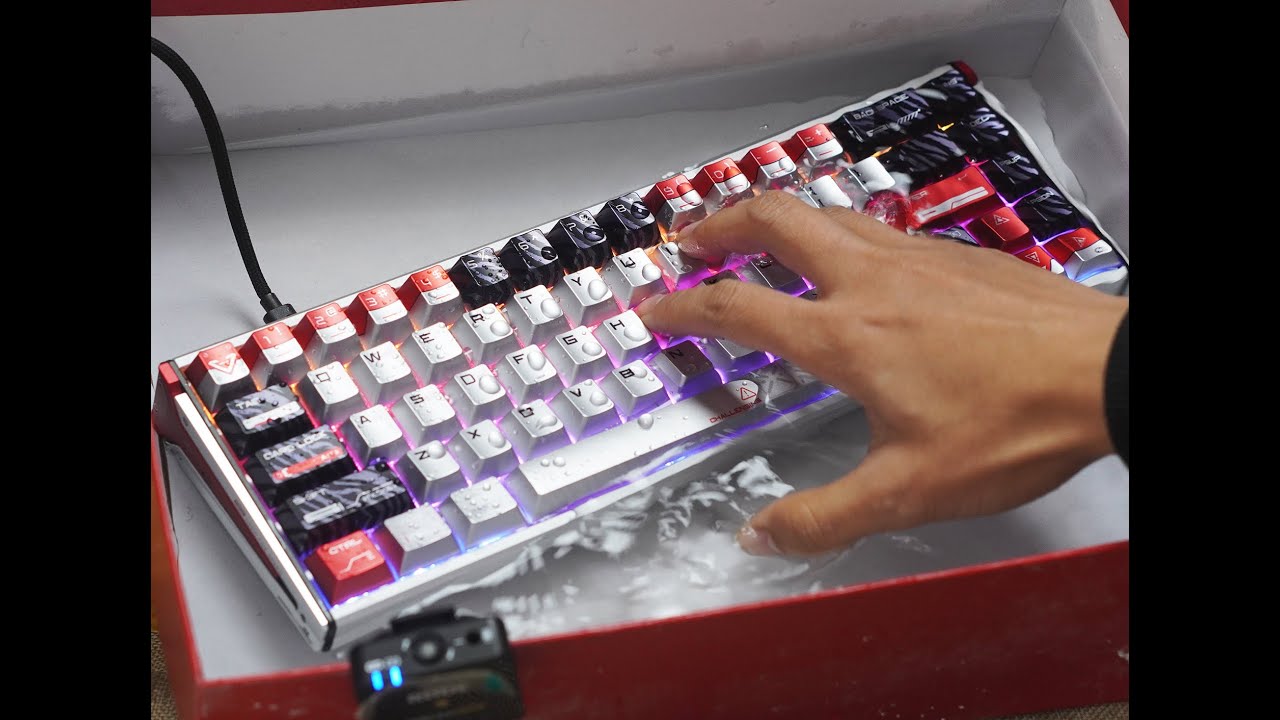 this Hall Effect keyboard can be washed with water!Dareu A68 unbox