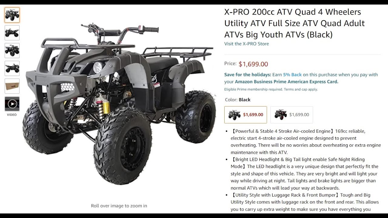 Unboxing X-Pro 200cc ATV from Amazon.com