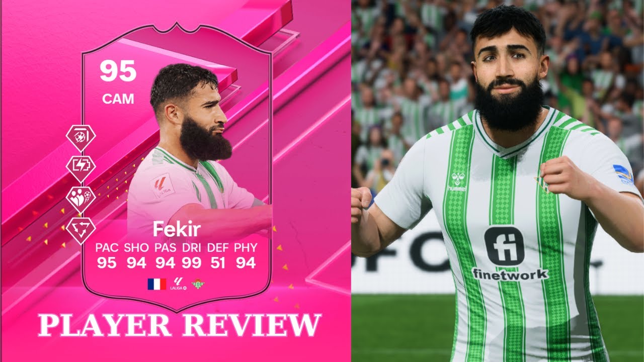 😁 95 FUTTIES Fekir Player review - EA FC 24