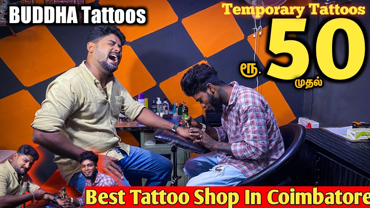 90% Offer tattos க்கு-50 ரூபாய்க்கு Tattoos⁉️-Best Tattoo Shop-Buddha Tattoos-Mr camera man