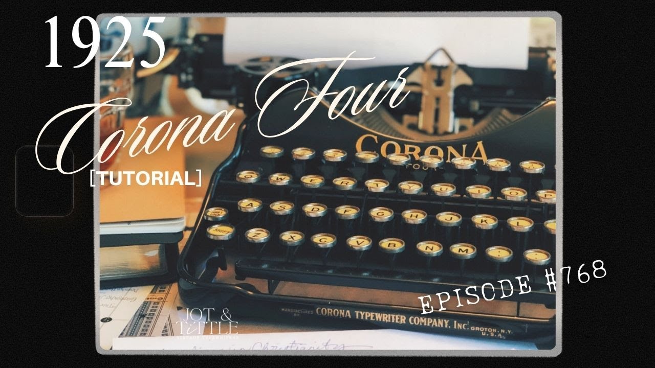 ЭПИЗОД №768: 100-летняя рабочая пишущая машинка! Corona Four 1925 года [обучение]