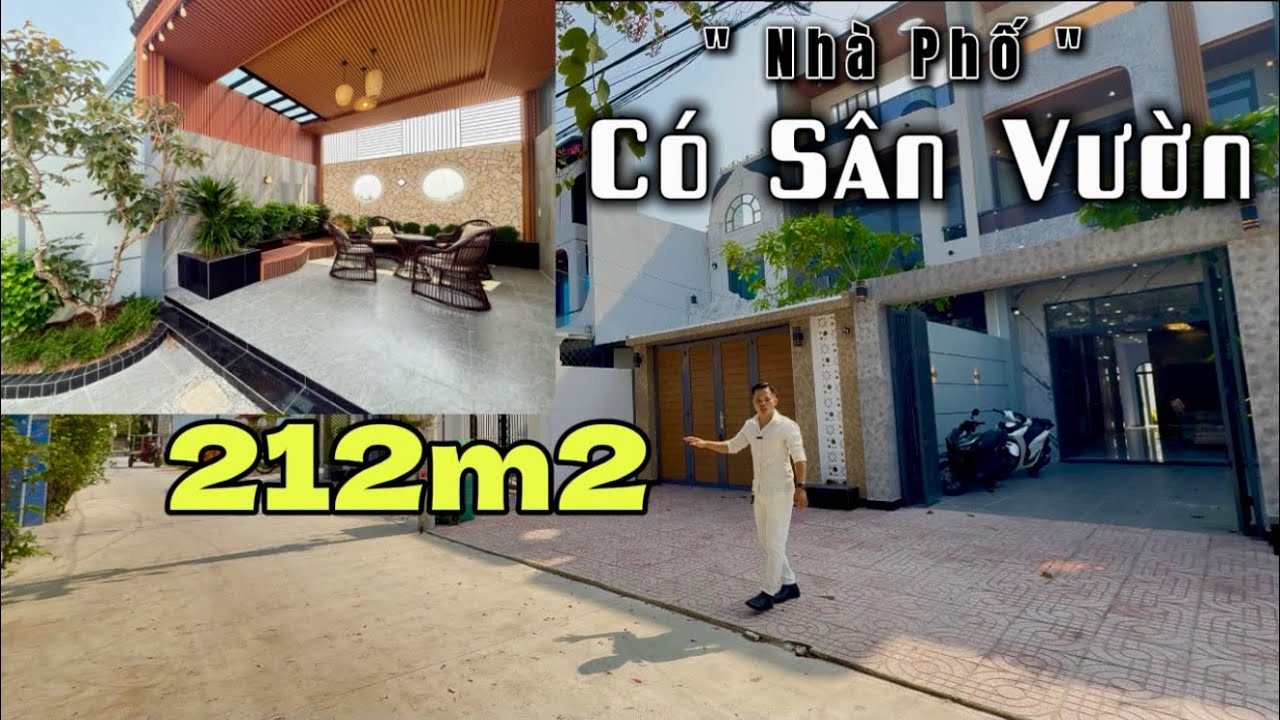 P2 💥 Nhà Phố Có Sân Rộng Như Nhà Vườn 212m2 | Mặt Tiền Đường Thông | Hỗ Trợ Trả Góp