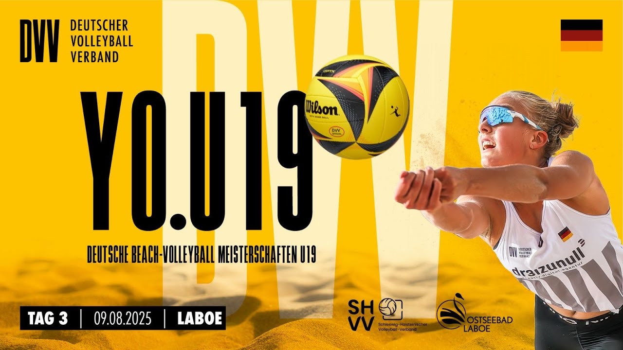Tag 3 (09.08.2025) Deutsche Beachvolleyball Meisterschaft U19 Laboe - Center Court