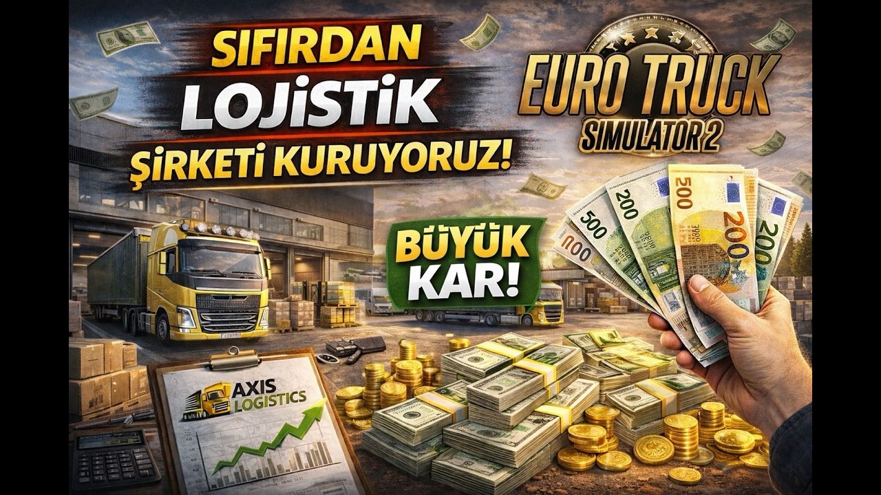 ETS 2 | Sıfırdan Kariyer #1 – İlk İş Günüm | Logitech G29