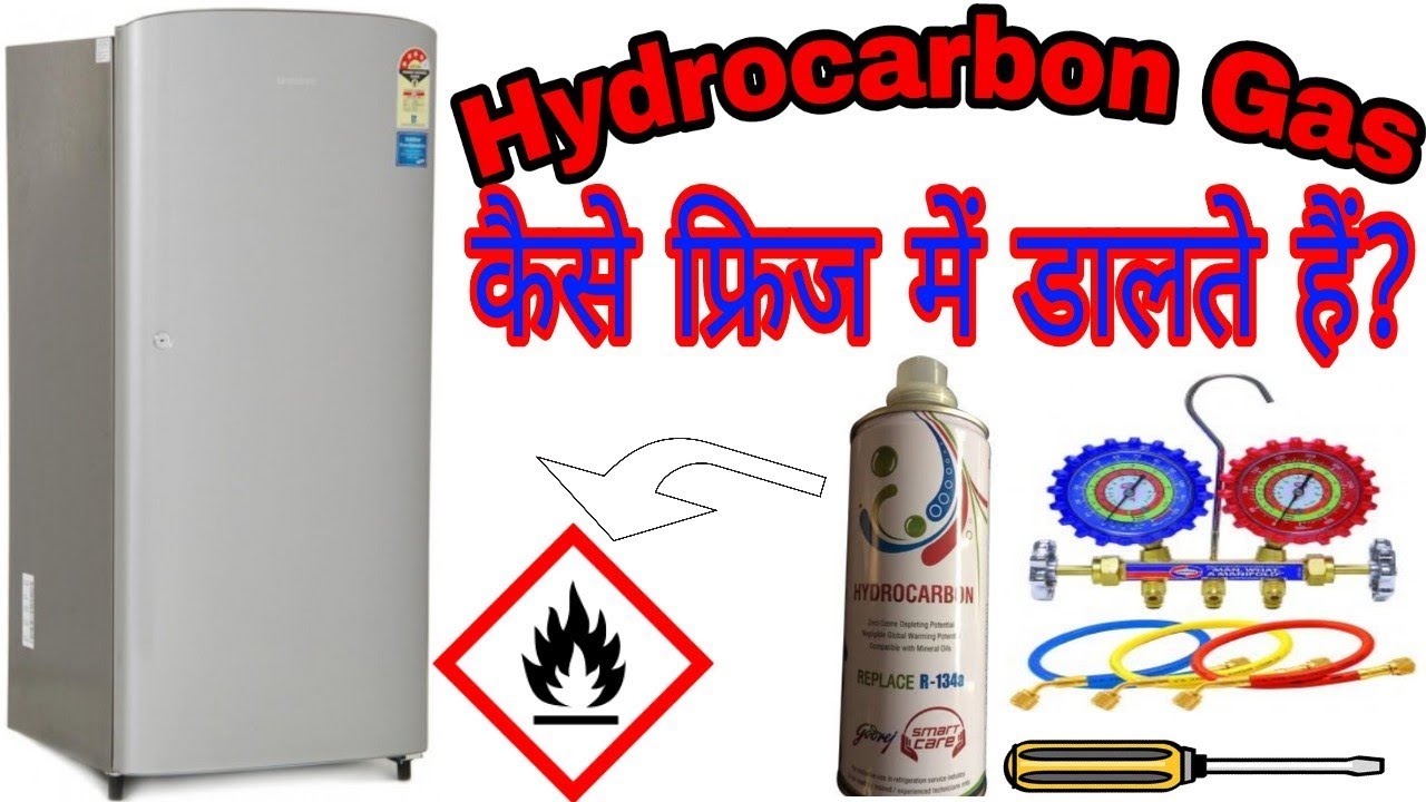 Hydrocarbon gas charge fridge