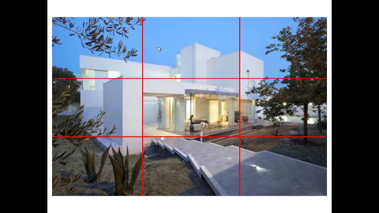 Composición fotográfica en renders de arquitectura