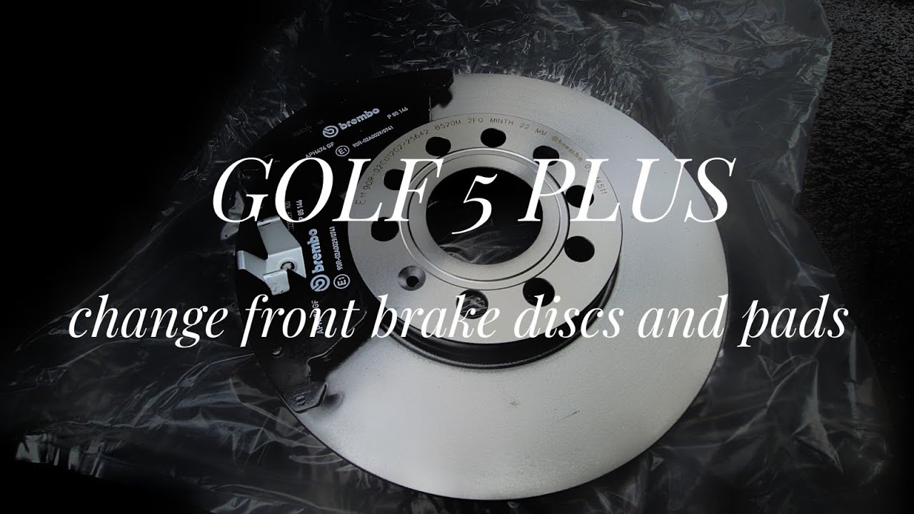 inlocuire discuri si placute fata golf 5 plus | how to change front brake discs and pads golf 5 plus