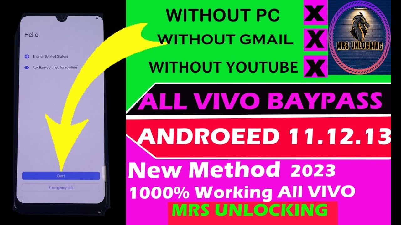 VIVO V23E 5G V23  Frp Bypass/Google Account Remove Android 12 | Vivo FRP (Without Pc