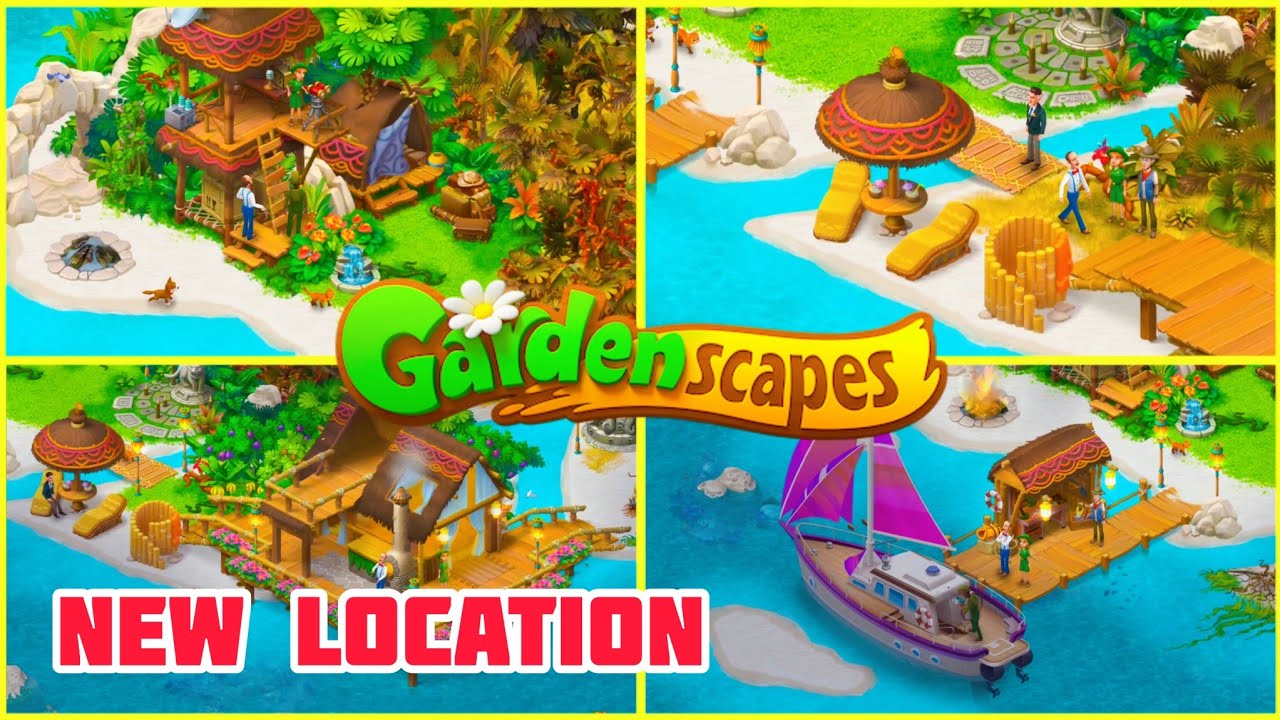 Mysteries Island - Gardenscapes New Location | Aetari Island | Day 1,2,3 ~ Full Completed
