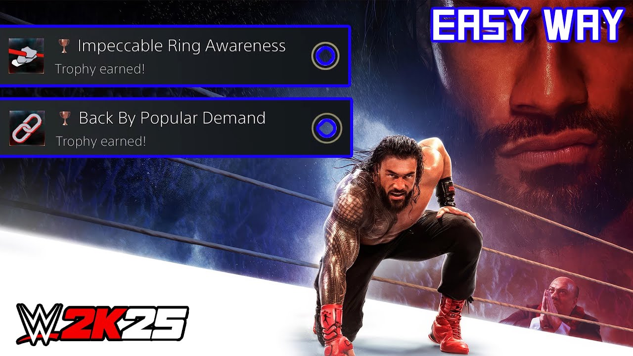 WWE 2K25 - Back By Popular Demand/Impeccable Ring Awareness (Trophy/Achievement) | Easy Way