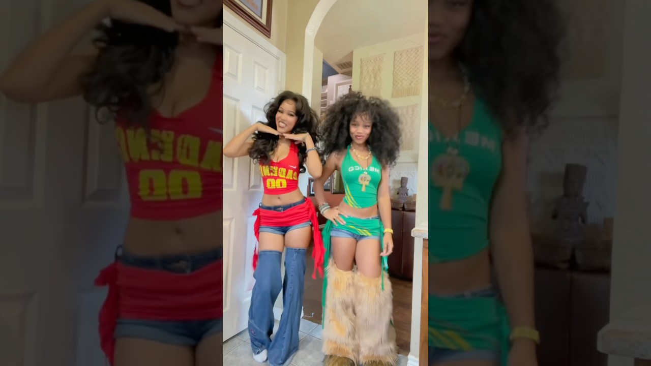 styling my sister like me!!🤭 #fashion #thriftflip #sister #sew