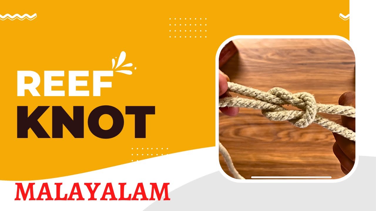 Reef knot | Malayalam | scouts and guides