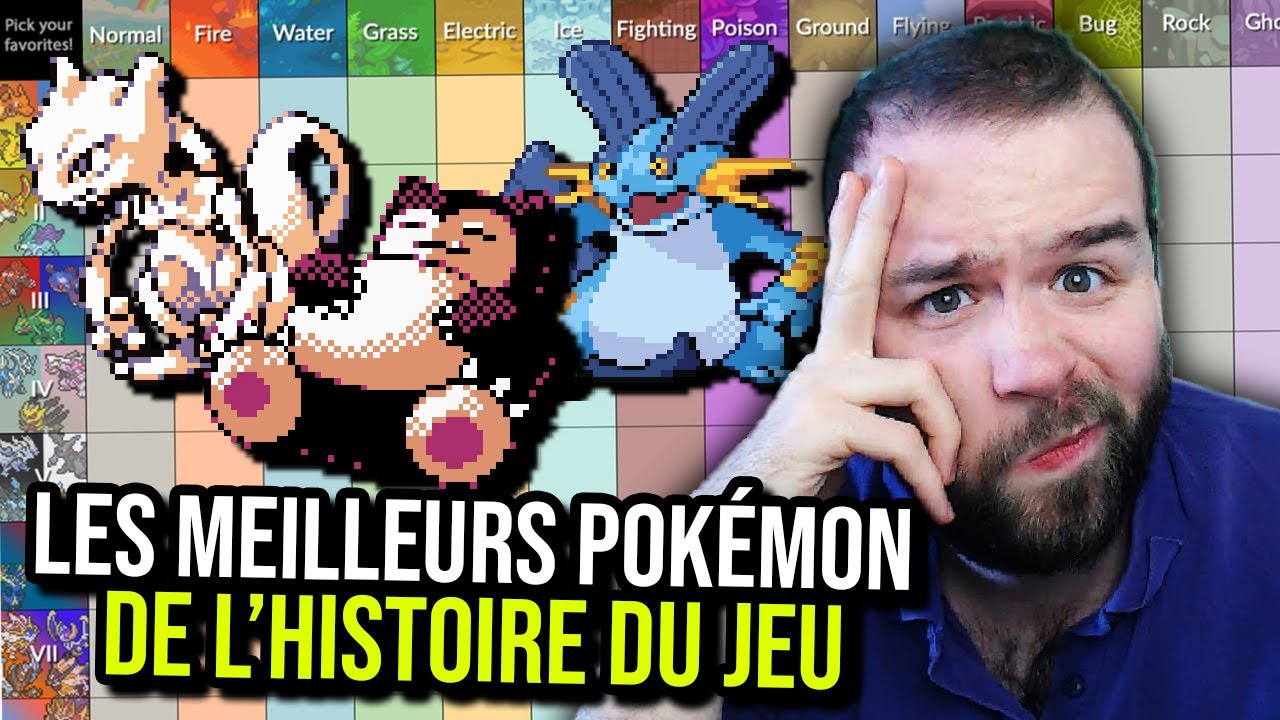 CLASSEMENT DES MEILLEURS POKÉMON EN STRATÉGIE PAR TYPES ET GÉNÉRATIONS ! (Partie 1)