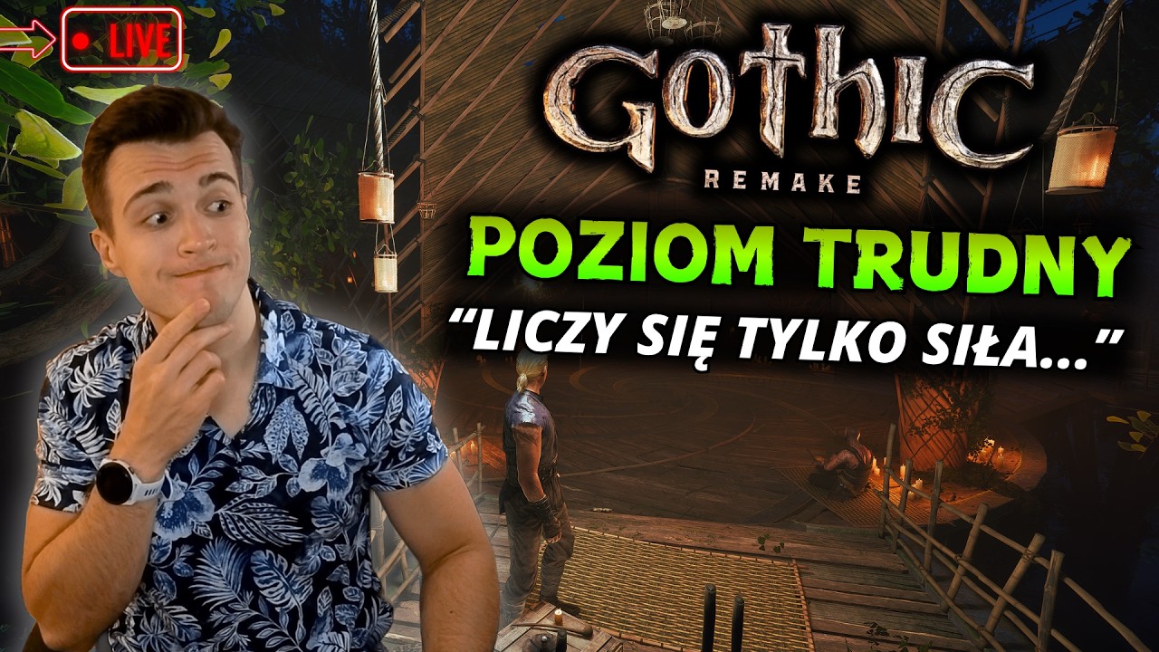 🔴 Gothic Remake ⚔️ PIERWSZY RAZ POD SIŁE 💀 POZIOM TRUDNY #1
