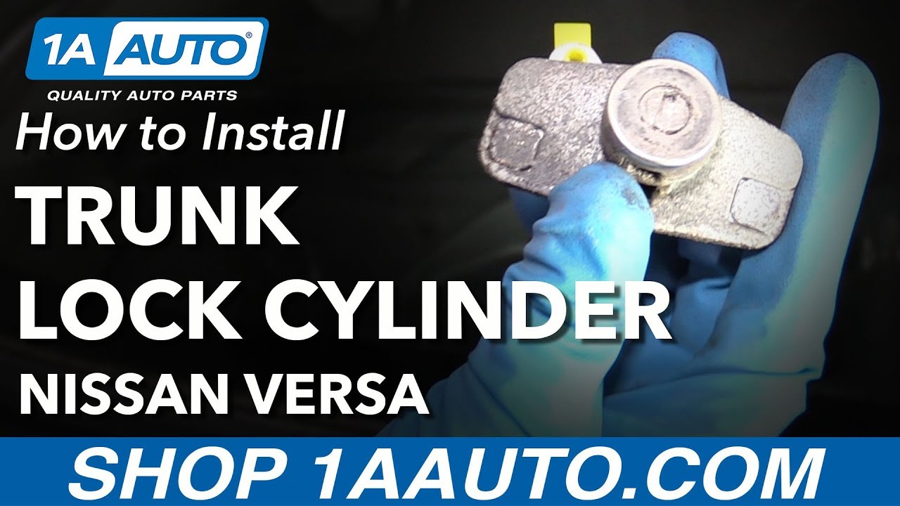 How To Remove Trunk Lock Cylinder 12-19 Nissan Versa