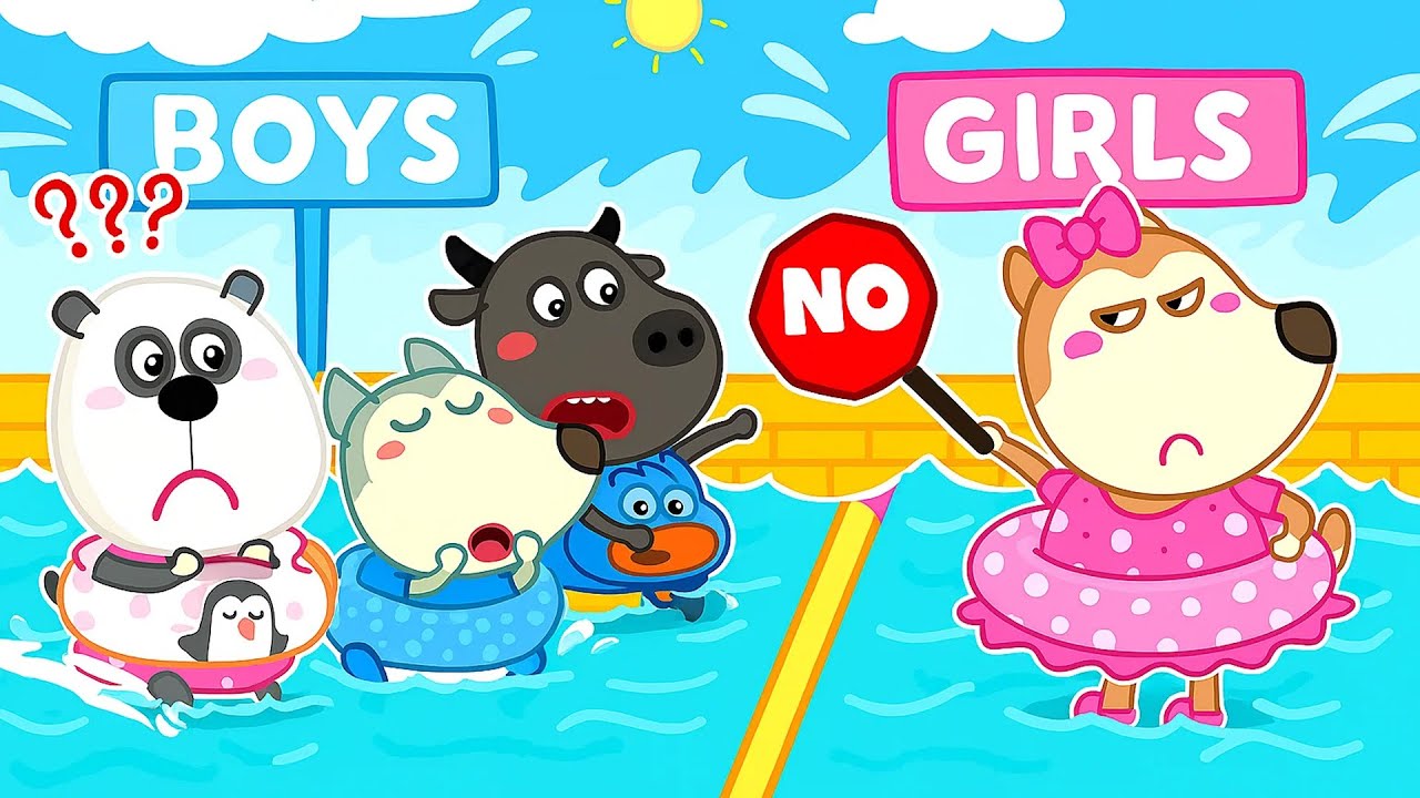 Swimming Pool For Boys🌊Don't Be So Selfish Wolfoo and Friends💔| Wolfoo and Friends!