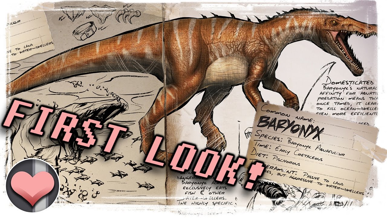 First Look: Baryonyx of the Land & Sea! - Patch 254 - ARK: Dev Kit - ARK: Survival Evovled