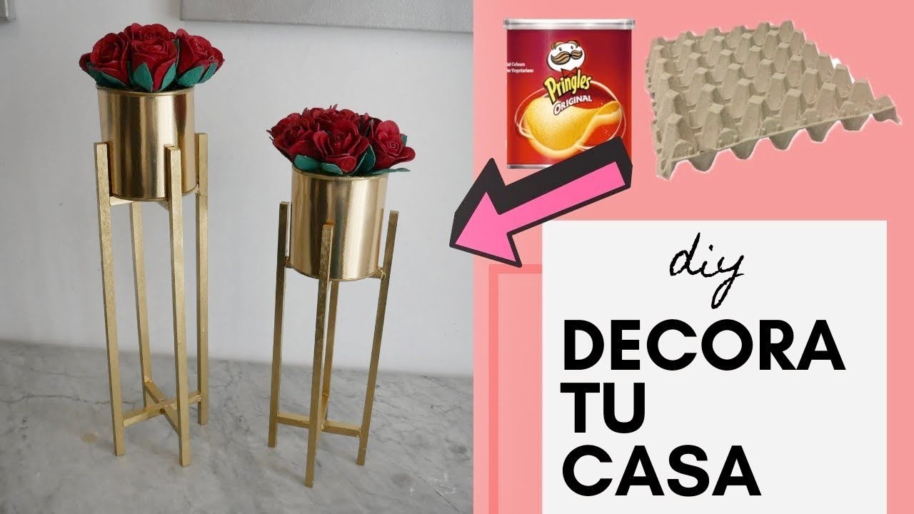 🛑2 Manualidades FACILES Y RAPIDAS con TARROS de CARTON PRINGLES! y CARTON de HUEVOS!💚