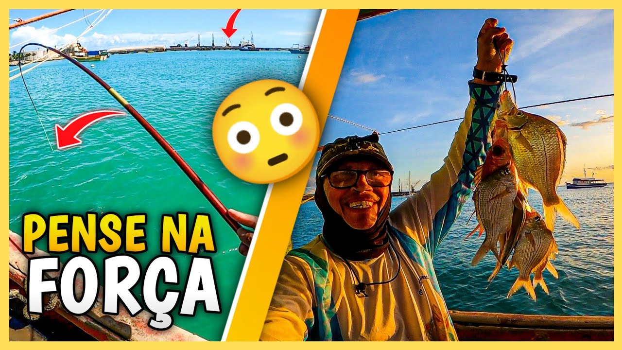SAIU SÓ AS BRUTAS NESSA PESCARIA PRÓXIMO AO CAIS DO PORTO EM JARAGUÁ - Maceió/AL