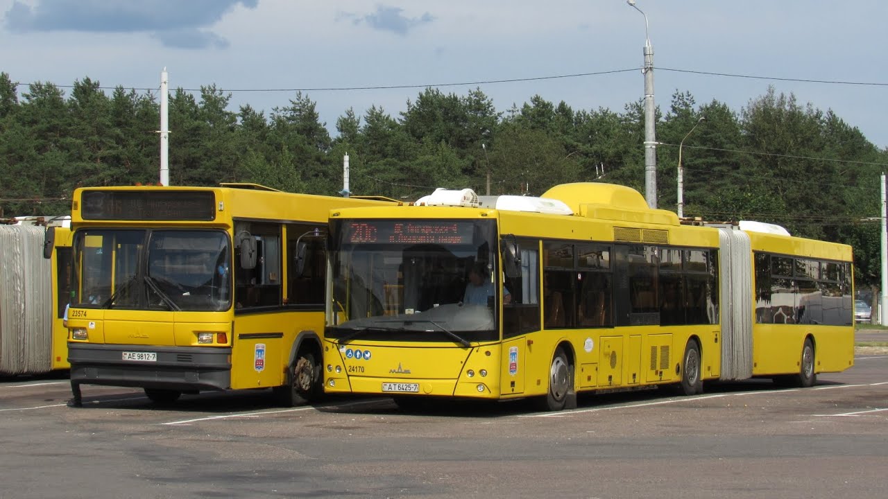 (МИНСК) Поездка на автобусе МАЗ 105.065 (Маршрут: 106, АЕ 9812-7)