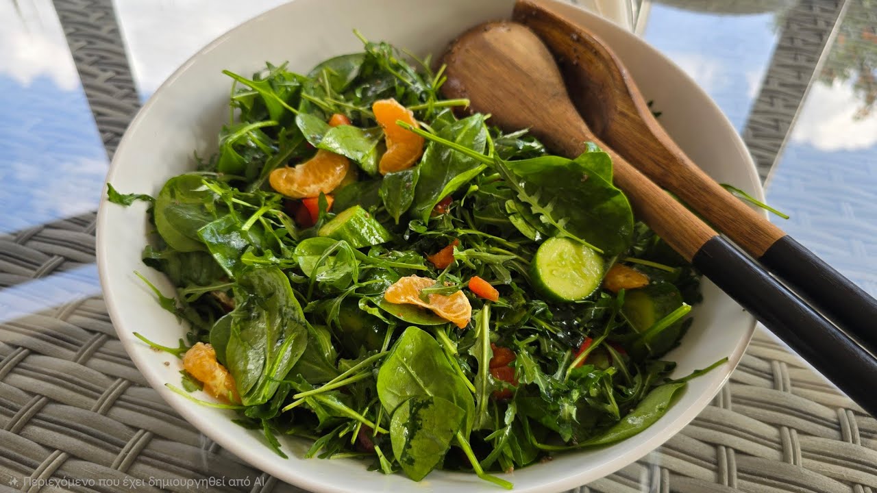 Υγιεινή σαλάτα με μανταρίνια ‼️Healthy mandarin salad  