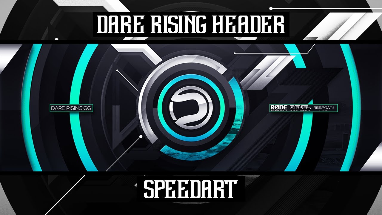 Abstract Twitter Header For DareRising//Speedart
