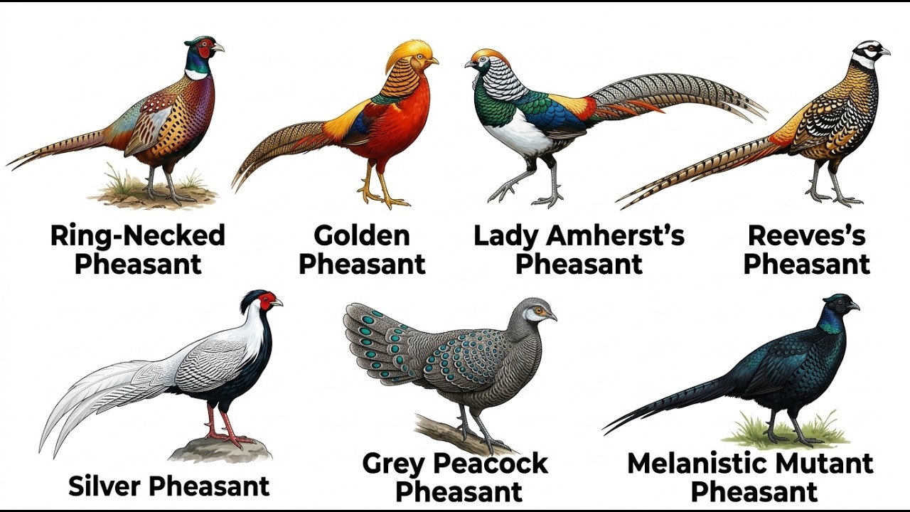 EVERY PHEASANT BREED EXPLAINED 🐦&zwj;⬛
