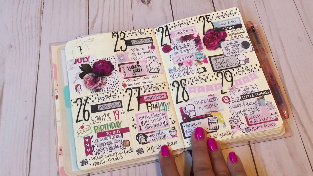July Flip Thru in my Molang planner