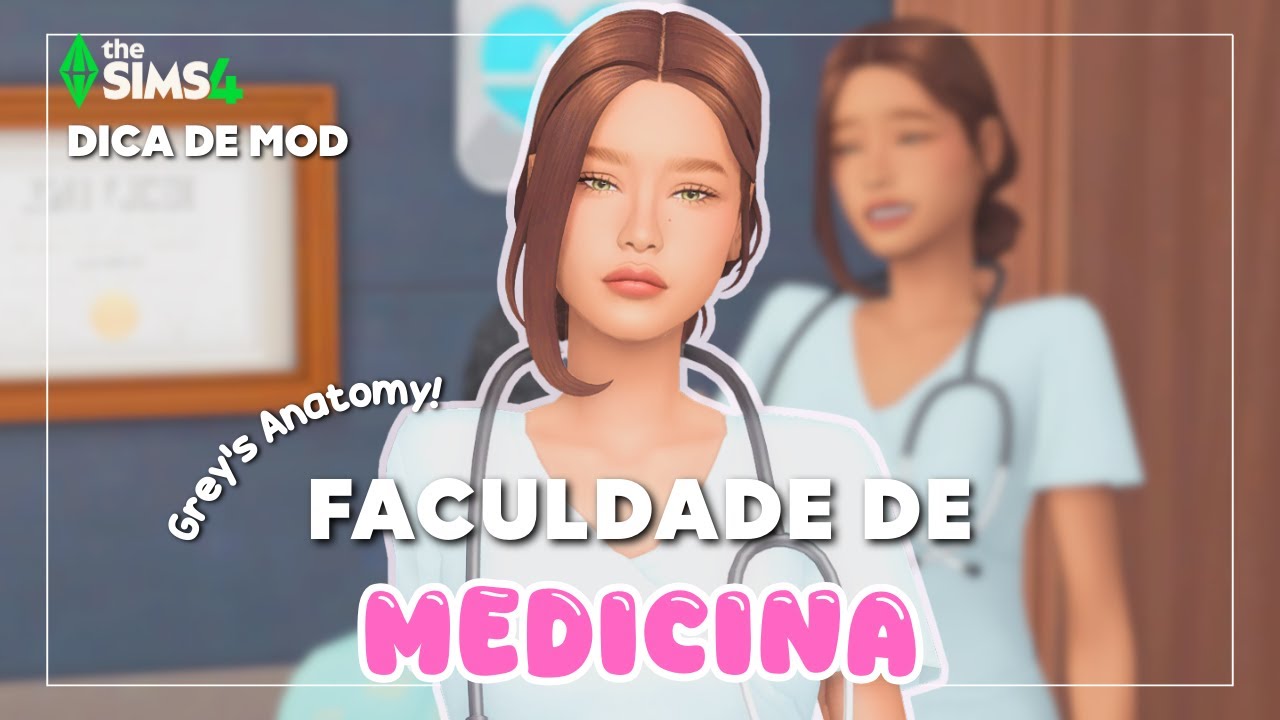 ACOMPANHE SEU SIM na FACULDADE!🩺 | Carreira ATIVA e SUPER realista no The Sims 4