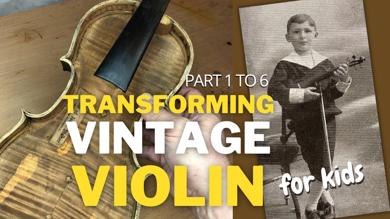 Is 100-Year-Old Antique Kids Violin Really Good? Watch I Transform a Jacob Stainer Violin (Full Vid)