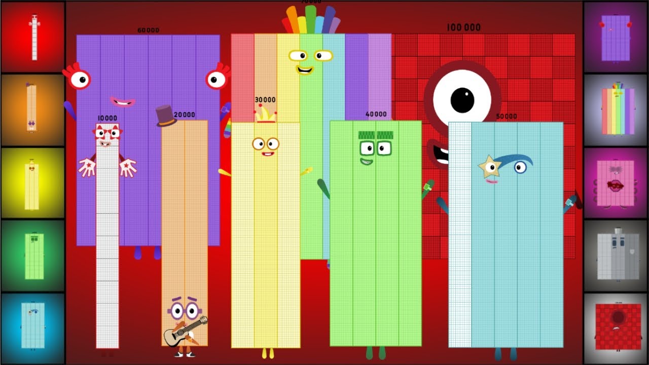 Numberblocks Band (10K-100K): Guess the Hidden Pattern!