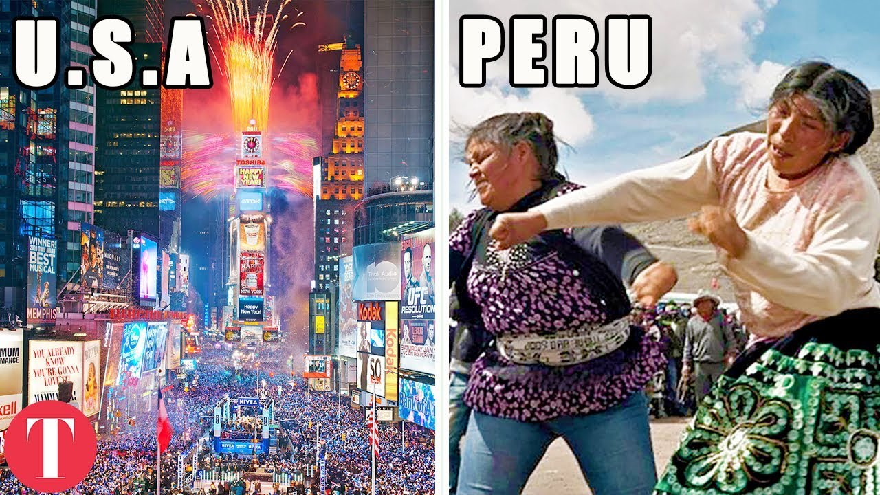 10 STRANGEST New Year's Traditions From Around The World