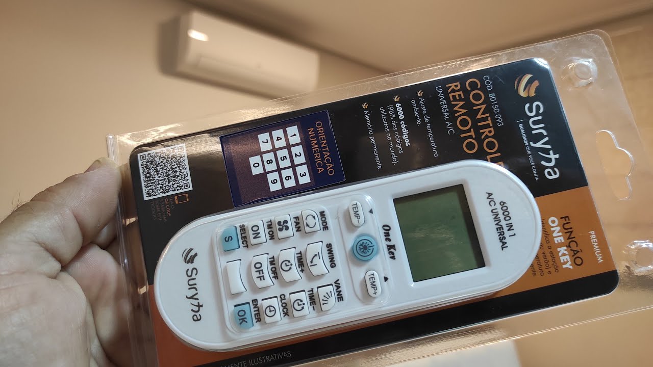 Como configurar controle universal suryha, ar split a/c universal 6000 IN 1
