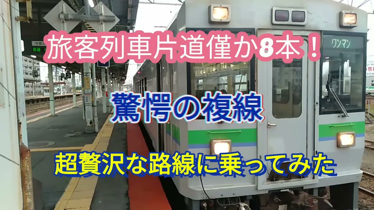 片道旅客列車僅か8本で複線！超贅沢な路線に乗ってみた。